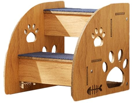 Hundtrappor för säng – hundtrappa, ramp för husdjurstrappor | Högbäddssteg | halkfritt trä för/medium/små hundar och, husdjurstillbehör