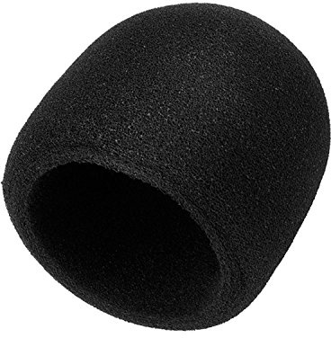 Mudder Foam Windscreen for Blue USB Microphone - 50mm Mic Pop Filter, Universal Mic Cover, Large Foam Windscreen Noise Reduction Sponge Sleeve for Podcasting Streaming Studio Black
