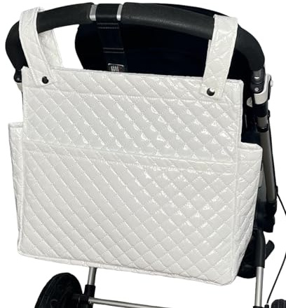 Danielstore Bolso talega lactancia plastificada para carro bebe color crudo