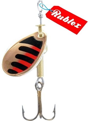 RUBLEX - 5 Cucharillas de Pesca Celta-0 CNR 1,50 GMS.