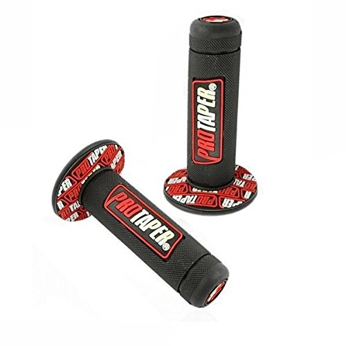 Honfitat Motorcycle Dirt Pit Bike Handlebar Grip - Rubber, 7/8inch, Red