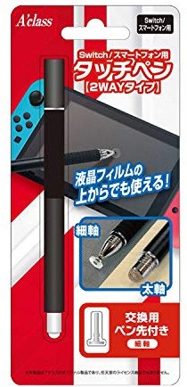 Touch Pen for Switch / Smartphone [2WAY Type] Black