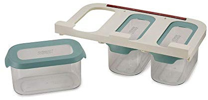 Joseph Joseph CupboardStore 3-teiliges Aufbewahrungsset für den Platz unter dem Regal (3 x 900 ml) - Hellblau