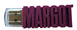 Clé USB Personnalisée (de 8 Go à 64 Go) avec Votre Texte - Couleur au Choix - Clé USB Prénom - USB 3.0 (32 Go, Pourpre Pailleté)