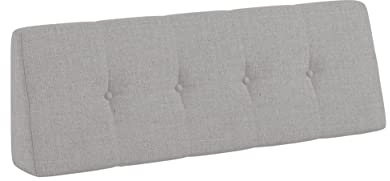chilly pilley Palettenkissen Palettenauflage Schräg Geschnitten Gesteppt Palettenpolster Gartenkissen Garten Kissen Indoor Outdoorkissen Farben und Größen (Silber, 120x40x20/10cm)