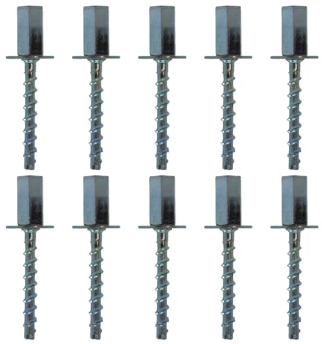10x Remstaler BETONSCHRAUBE Muffe mit Stufengewinde M8 / M10 | ETA Zulassung | made in GERMANY | Schellenanker (6x55)