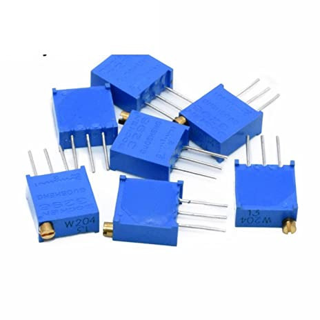 100 Stück 3296W Trimpot Trimmer Potentiometer 1K 2K 5K 10K 20K 50K 100K 200K 500K 1M 100R 200R 500R 3296W 100 101 102 103 104 (100 Ohm)