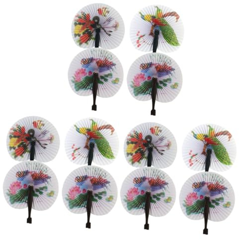Gatuida 3 Pezzi Ventaglio Pieghevole Ventaglio Di Carta Portatile Festa Foto Prop Forniture Per Feste Di Danza Cinese Ventaglio Pieghevole Di Carta Cinese Ventaglio Floreale