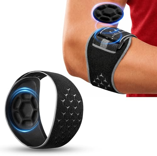 Evapure Tennis Elbow Support Strap for Men Women, Savior for Fatigue and Pain, Durable, Breathability & Durability, Adjustable & Easy to Use, Comfortable Compression, Stablize Forearm, Unique Pressure