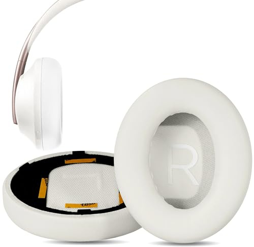 DowiTech Bose 700 NC700 Ohrpolster Ersatz für Bose Kopfhörer 700, NC 700 EarPads, Bose 700 Noise Cancelling Cushions, Bose 700NC Ear Cushions - Weiß