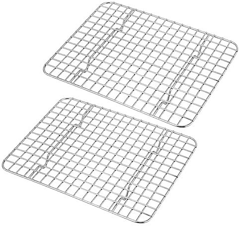 LAPYAPPE 2piezas Rejillas Para Hornear De Alambre Inoxidable Bandeja De Horno Accesorio De Enfriamiento
