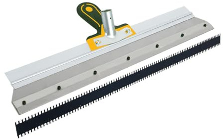 Epoxy Self-Levelling Cement Tool,22 inch Stainless Steel Scraper,Epoxy Flooring Paint Tool Epoxy Cement Concrete Self Leveling Flooring Rake Construction Tools