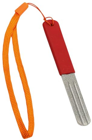 Xanorrg Outil De Meulage Portable À Double Côté Pêche La La en Pierre Fishhook Affûtage du Fichier Double Côté