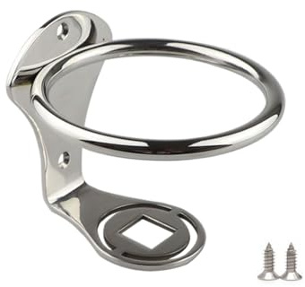 Nixiara Portabicchieri per barca, anello porta bevande per parete barca, staffa per bevande in acciaio inox per sport acquatici casa tazze lattine bottiglia d'acqua caffè