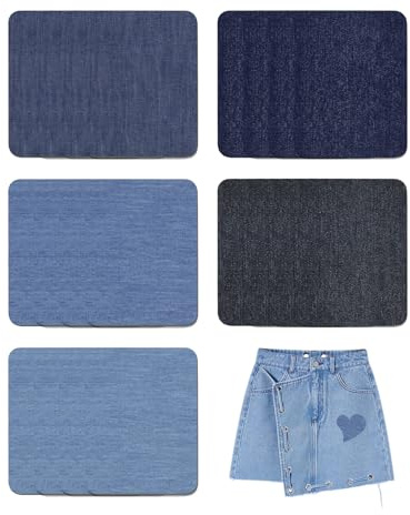 20Stück Jeans Flicken Zum Aufbügeln Innen,Patches Bügelflicken Aufnäher Kinder Patch Iron Selbstklebend Stoff Erwachsene Textilien Bügeln Reparatur Bügelvlies Bügel Flick Aufkleber für Kleidung Löcher