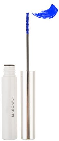 Ultra fin vattenbeständig mascara, blå, 5D mascara, blå mascara för volym och definition, mascara med silkesfiber, slät textur, ögonmakeup för Halloween