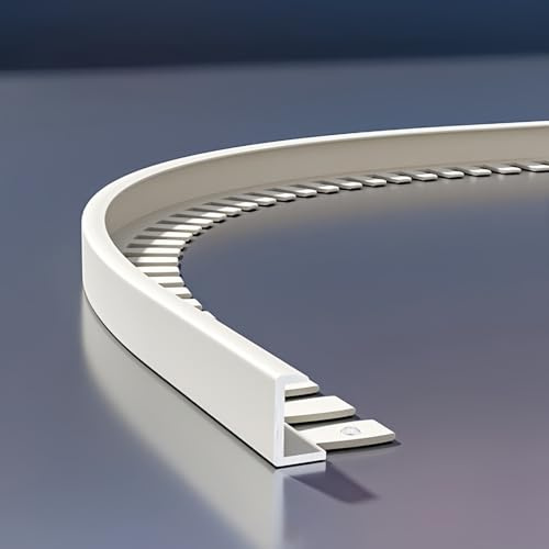 Coayuou Profil Carrelage 90cm* 3 Pièces Seam Guide en C Flexible Baguette d'angle Aluminium Protection Anti-Corrosion pour Coins De Carrelage, Facile À Installer Et Pratique(Option 9,8mm)