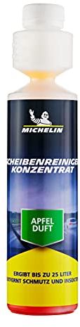 MICHELIN Nettoyant concentré pour vitres de voiture - 250 ml - Élimine efficacement les insectes et la saleté - Soin des vitres d'été - Parfum pomme