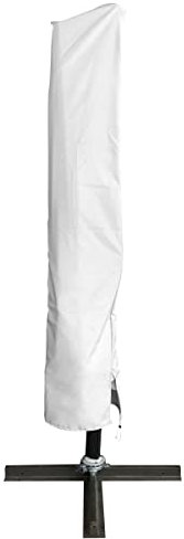Yellowshop, Copri Ombrellone a Braccio Laterale per Ombrelloni Garda, Colore Bianco, 2,8 x 0,56 mt
