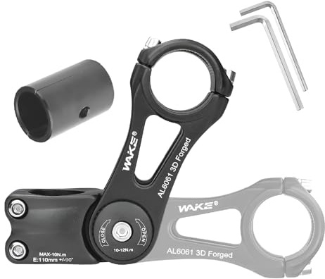 BESNIN Lenkervorbau Verstellbar für 25,4mm und 31,8mm Vorbau Fahrrad ±90° Einstellbar, 110mm Fahrradvorbauten aus Aluminiumlegierung für MTB, Rennräder, BMX, E-Bike