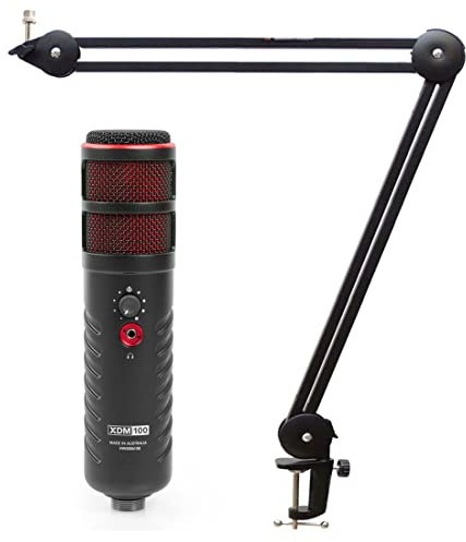 Rode X XDM-100 USB-Sprechermikrofon + keepdrum MS138 Gelenkarm-Stativ