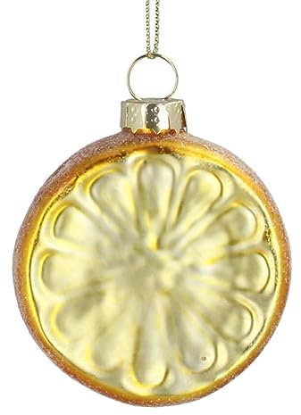Gisela Graham Sliced Lemon Glass Tree Decoration