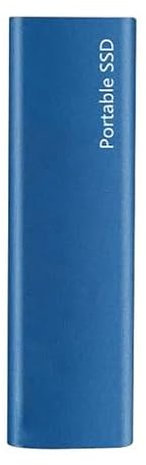 2TB Portable SSD Type-C USB 3.1 SSD Disque dur externe SSD M.2 pour ordinateur portable/bureau/téléphone/Mac Disque mémoire flash - Bleu