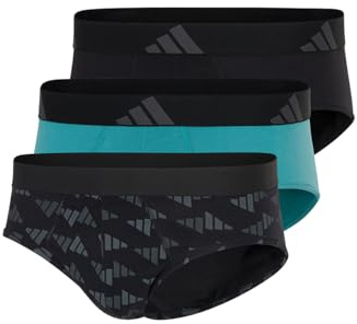 adidas Herren (3er Pack) (Gr. S-3xl) -Bequeme Unterhosen Slip, Assorted_4am001, XL Uomo