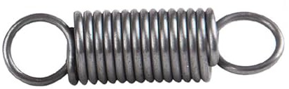 Erweiterte Feder, 5 Stück, 2mm x 12mm x 50mm, Doppelhaken-Spannfeder aus Federstahl
