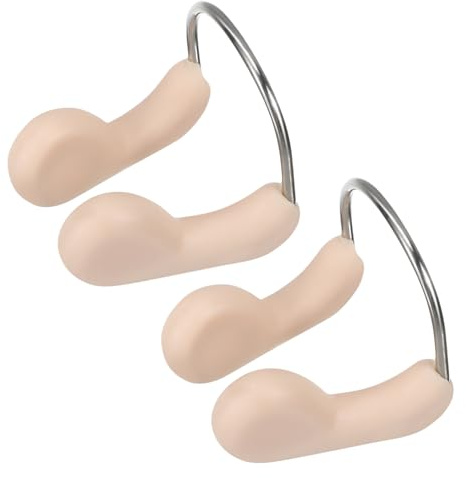 Toyvian 2stücke TPR Nasenclip Schwimmen Bequeme Anti-rutsch Nasenklammer Für Unterwasser Schutz Hautfreundlich Für Erwachsene Hochwertige Schwimmaccessoires in Fleischfarbe