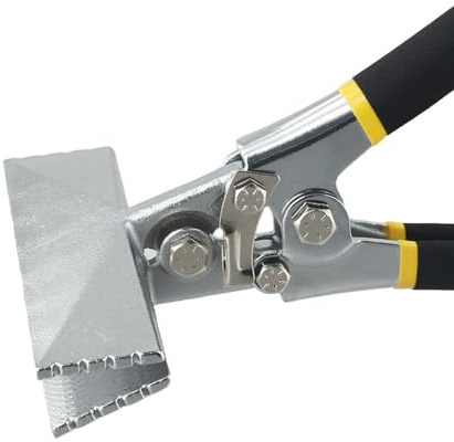 Alicates de doblado de chapa de metal recto/codo con mango de mano herramienta de crimpado (B)