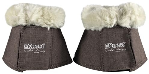 EQuest Campana per zoccoli Melange appositamente per Shetty, set da 2 (Mocha, Shetty)