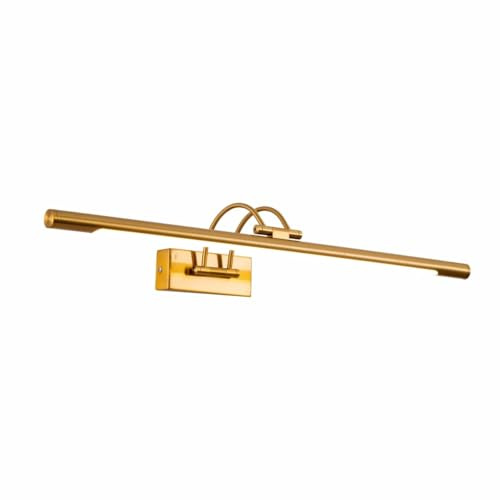 TEKLED LED Picture Light for Wall | 64cm Wall Mounted Mirror & Painting Lamp | Modern Antique Brass Adjustable Picture Light | 8W 700lm 3000K Warm White Energy Saving | Living Room & Bedroom Lighting