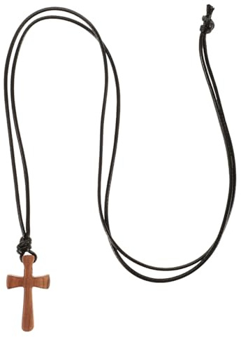 Baluue Holzkreuzkette für Damen und Herren Minimalistisches Design Robust und Vielseitig für Verschiedene Anlässe als Paar Schmuck