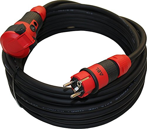 Verlängerungskabel Stromkabel Schuko-Ultra Pro Elektrokabel Schutzkontakt mit Powerlight H07RN-F 3X2,5mm² Gummischlauchleitung IP54 Garten Außenbereich 20m