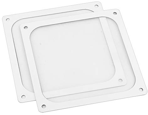 S SIENOC 2 x 120 mm, magnetiskt näthölje, kylare, dammtät dammfilter, grilllock för PC (2 x 120 mm, vit)