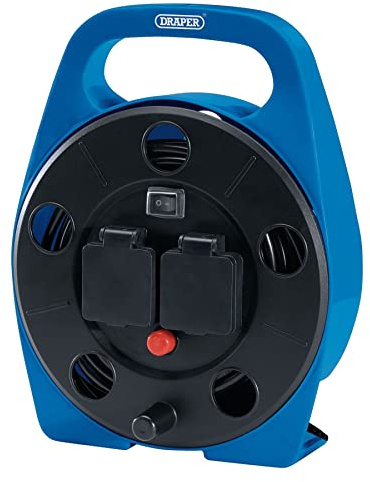 Draper 99294 2-Way 10M Cable Reel with LED Worklight