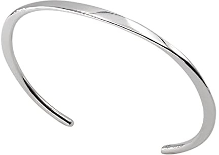SILBERMOOS Herren Damen Armspange Armreif Design elegant offen 925 Sterling Silber