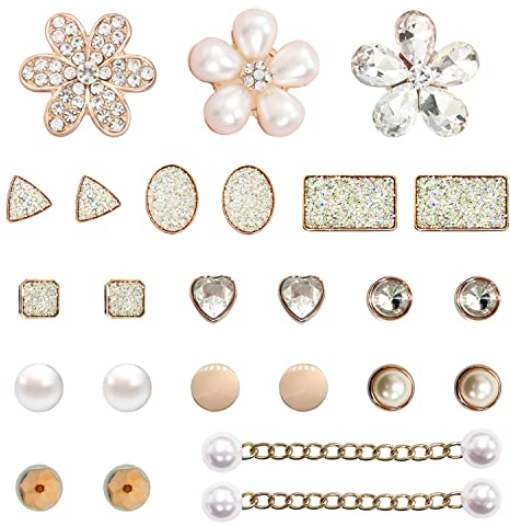 Paquete de 27 Accesorios para Zapatos con Diamantes Cristal, Correa Muñeca, Decoraciones Sandalias, Flores y Hebillas Decorativas para Niñas y Niños