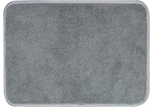 OLIVO.shop | TEKNOS Tappeto magico assorbi acqua, Zerbino asciugapasso super assorbente, Tappeto ingresso casa interno GRIGIO (45x75cm)