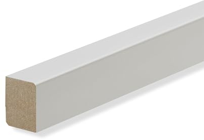 REESE | Vorsatzleiste | Deck- Abschluss- Sockelleiste | Hellgrau MDF Folie | 20 x 15 mm | 15 Stück (34,5lfm)