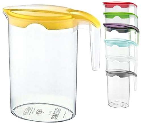 1.75 Litre Plastic jug with Lid Water Juice Milk Pitcher Fridge Door Storage Contanier (5)