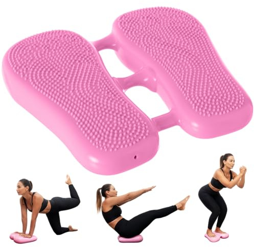 WEDEQU Air Stepper, Aufblasbarer Yoga Fuß Balance, tragbare Fitnessgeräte für zuhause, Trainingsgeräte für Fitnessübungen, Step Gewichtsabnahme, Balance Board & Krafttraining, inkl. Pumpe