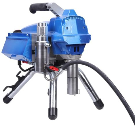 Profi Airless Farbsprühgerät 3000W | Lackiergerät Druckregelnde Paint Spritzgerät 23 Mpa Farbspritzer | Hochdruck Airless Farbsprühsystem 2.7 L/Min (Blau)