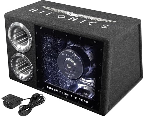 HiFonics ATL12BPA - ATLAS AKTIV SINGLE BANDPASS SUBBOX mit 460 Watt RMS Class-D Verstärker aus der ATLAS Serie