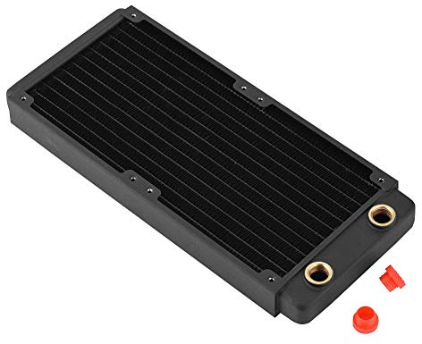 Radiateur en Cuivre, Dissipateur de Chaleur, Ordinateur, Refroidissement par Eau, échangeur de Chaleur Liquide (240mm)