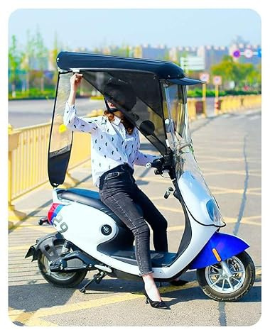 Wasserdichtes Sonnendach für Elektrofahrrad, Mobilitätsroller-Regenschutz, Sonnenschutz für Roller, trocken und sicher, universell passend für Akku-Auto & Motorrad