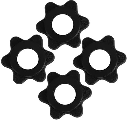 OUNONA 4pcs Nut Accessories for Barbell Self-locking Dumbbell Locking Nut Barbell Pole Lock Collar Fitness Equipment Home Workout