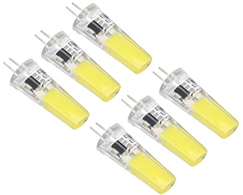 Greensen 9W Dimmbare G4 -LED -Lampen Easy Installation 6 Pack für Home Deckenlandschaft Kronleuchterlampen (Weiße Beleuchtung)