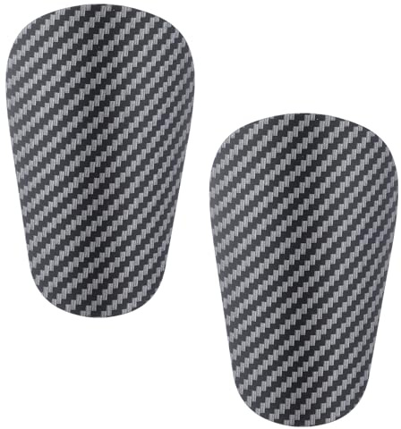 BOHUIZ Fußball Schienbeinschoner, Mini-Schienbeinschoner, schienbeinschoner fußball Herren, Schutzausrüstung für Kinder und Erwachsene, 9.6 x 6 cm, Schwarz(Stil A)